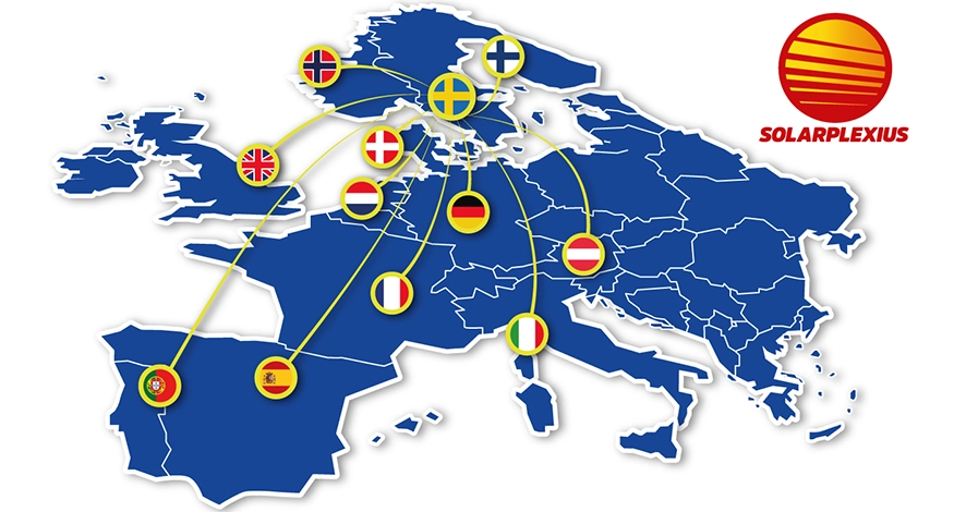 eksporterer Solarplexius solskjerming til hele 12 land i Europa