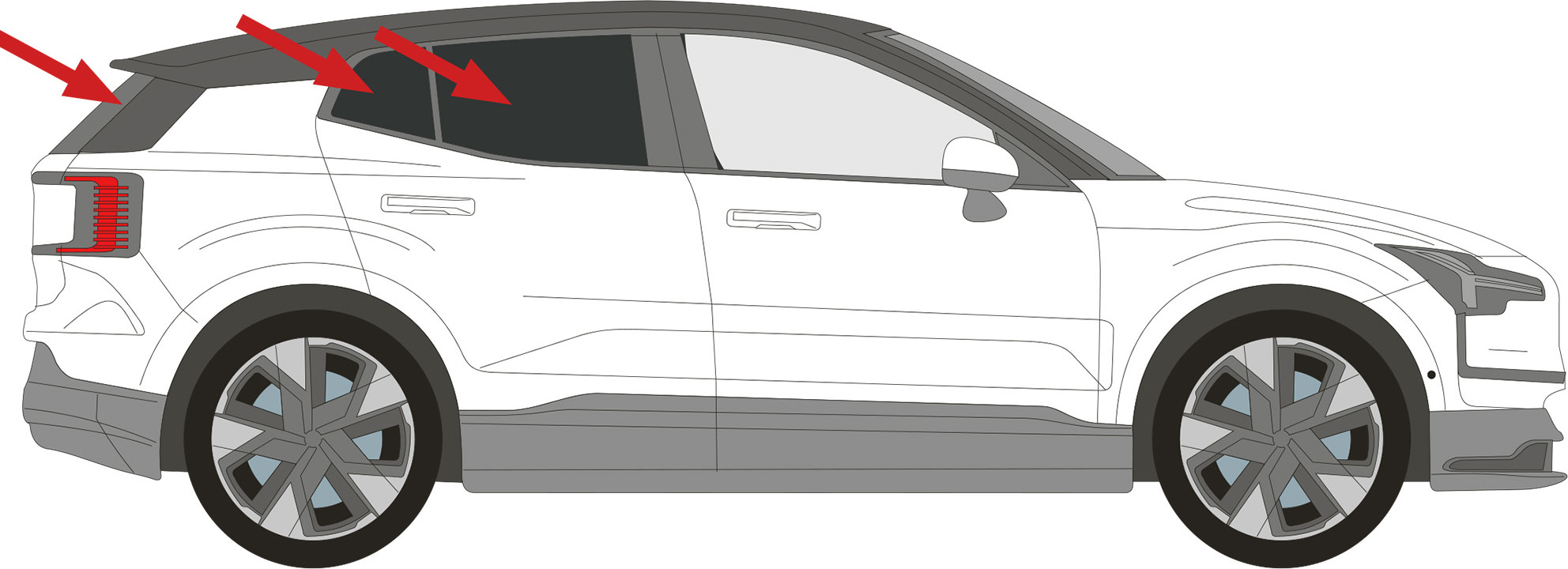 BROTECT AirGlass – Pellicola In Vetro Ibrido Flessibile Per Display Volvo EX30 12.3'', Durezza 9H, Antimpronta, Made In Germany
