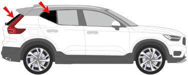 SKTU Voorruit Zonwering Voor Volvo XC40 2018-2024 - Opvouwbaar Met UV-bescherming - Binnen Gebruik, Geen Gereedschap Nodig